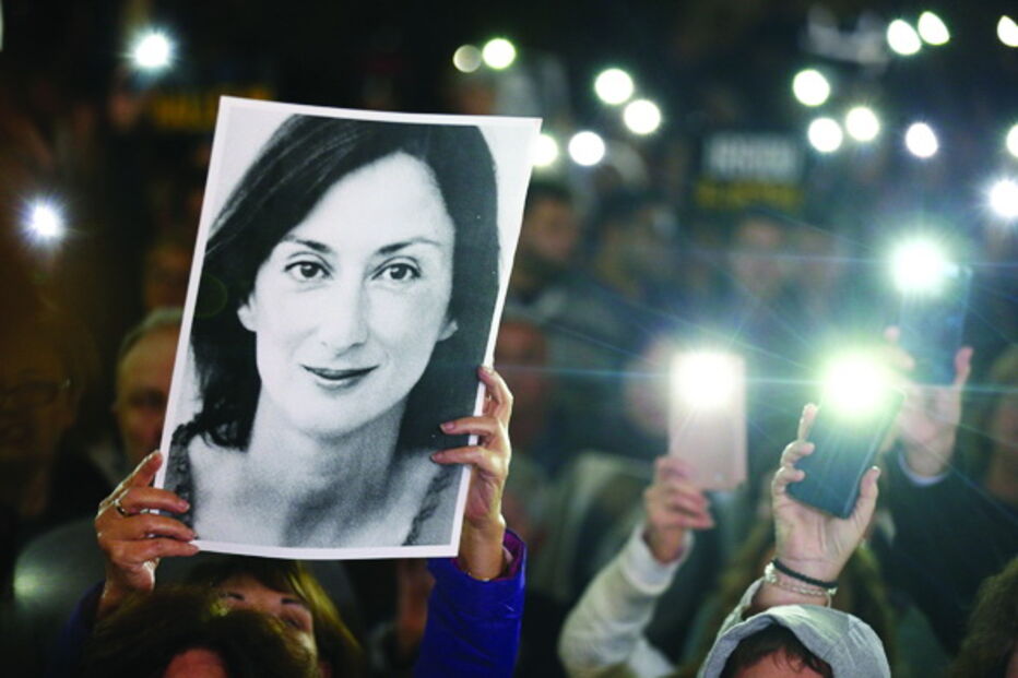 Daphne Caruana Galizia foi assassinada à bomba em outubro de 2017