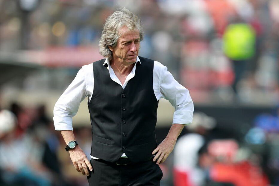 Jorge Jesus durante a final da Taça Libertadores