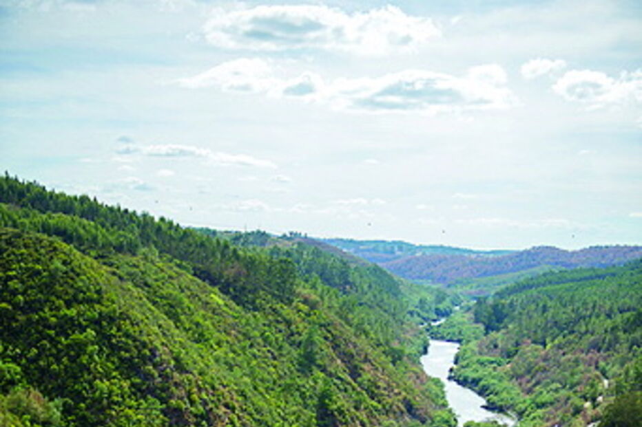 Rio Zêzere em Castelo de Bode 