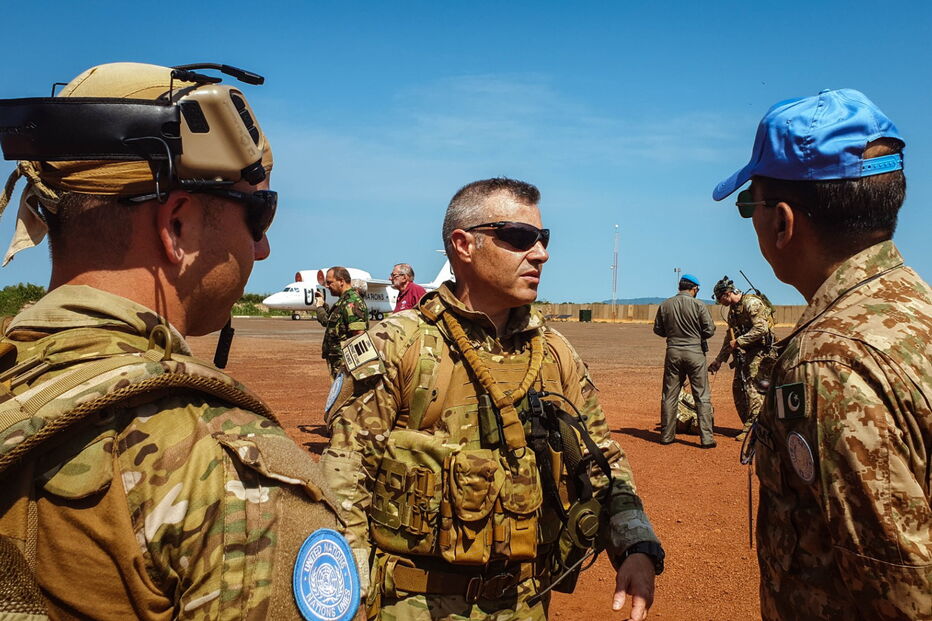 Tenente-coronel Victor Gomes, comandante da 6.ª Força Nacional Destacada na República Centro-Africana