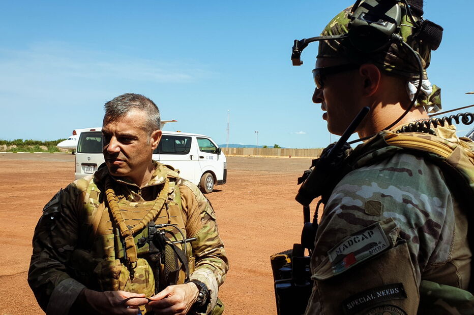 Tenente-coronel Victor Gomes, comandante da 6.ª Força Nacional Destacada na República Centro-Africana