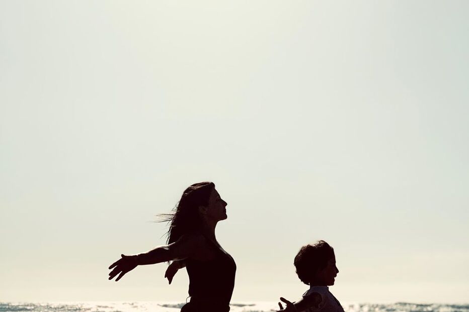 Inês Castel-Branco e o filho Simão