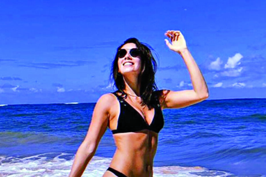 A uruguaia Camila Bastiani é a mulher do jogador do Flamengo Arrascaeta 