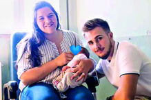 Marlene e David já estão com o filho em casa há cerca de um mês, altura em que o bebé teve alta
