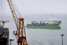 Dragagens no Rio Sado, em Setúbal, a 13 de dezembro de 2019