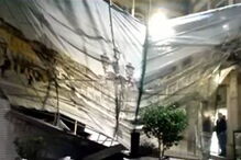 Mau tempo causa queda de andaime em Ponte de Lima