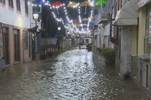 Depressão Elsa inunda ruas de Águeda