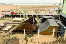 Destruição em Espinho