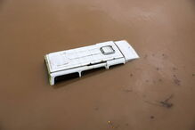 Cheias provocadas pela subida da água do rio Ceira, em Ceira, em Coimbra