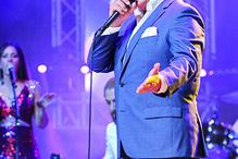 Marco Paulo durante o espetáculo no Coliseu dos Recreios, Lisboa 