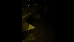 Vídeo mostra rio Caia prestes a galgar uma das pontes de Arronches