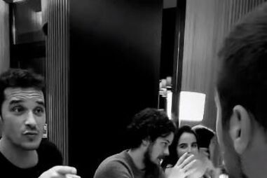 Lourenço Ortigão encontra 'ex' Sara Matos em jantar de Natal 