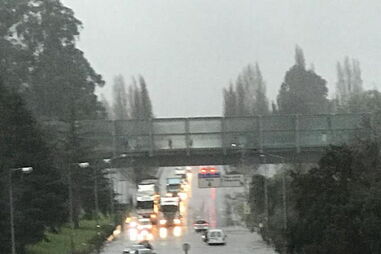 Inundações na Maia deixam EN14 alagada e intransitável