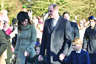 1William e Kate com os filhos, George e Carlota