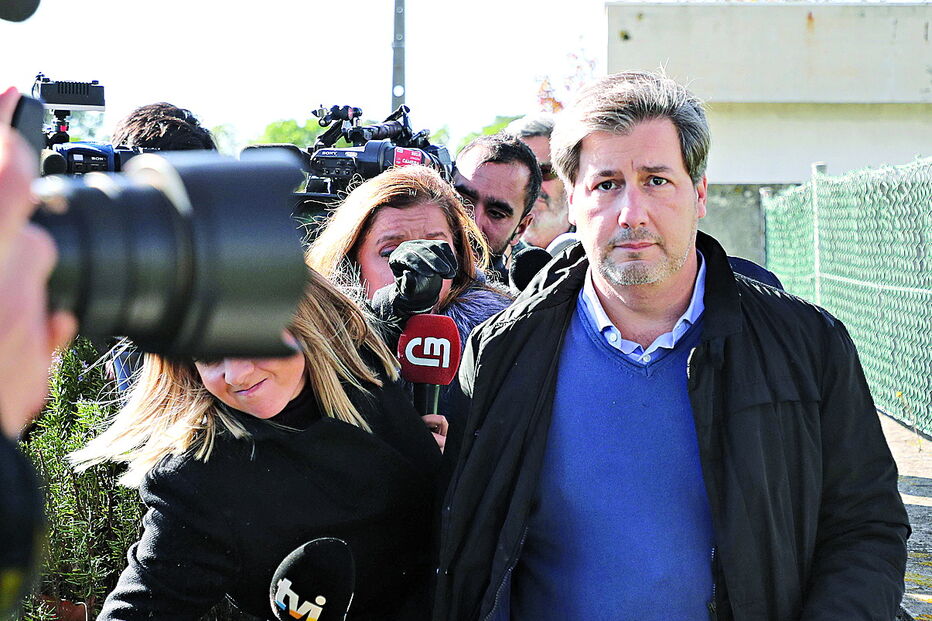 Bruno de Carvalho esteve esta segunda-feira no julgamento do processo de Alcochete  