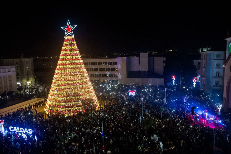 Inauguração das luzes de Natal em Leiria