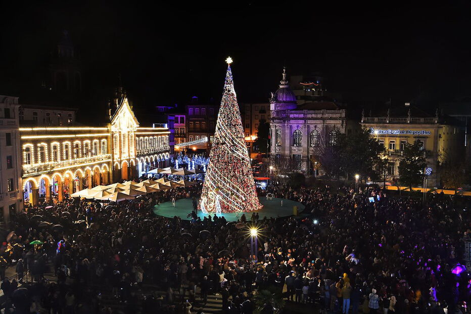 Inauguração das luzes de Natal em Braga