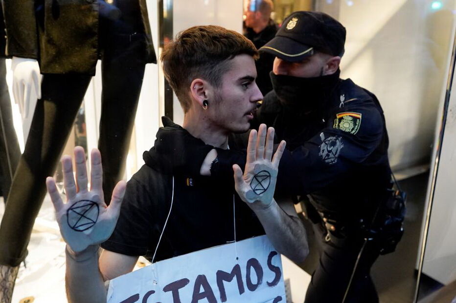 Protestos em Madrid pelo clima