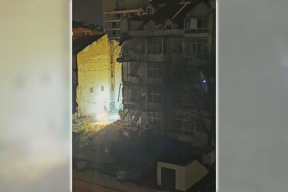 Oitenta estudantes desalojados após desabamento de fachada de prédio em Lisboa. Veja as imagens