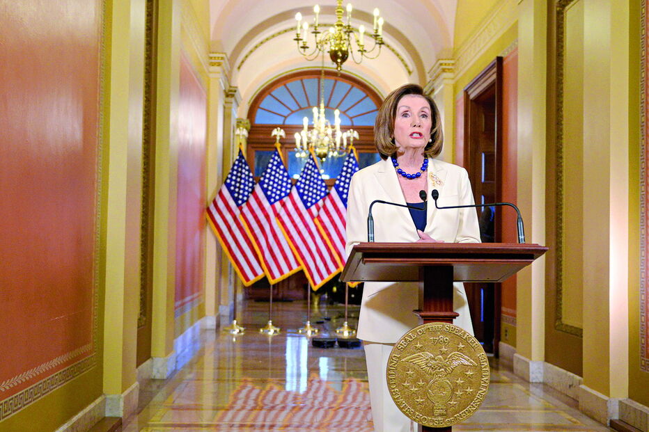 Nancy Pelosi  defendeu que está em jogo a democracia americana 