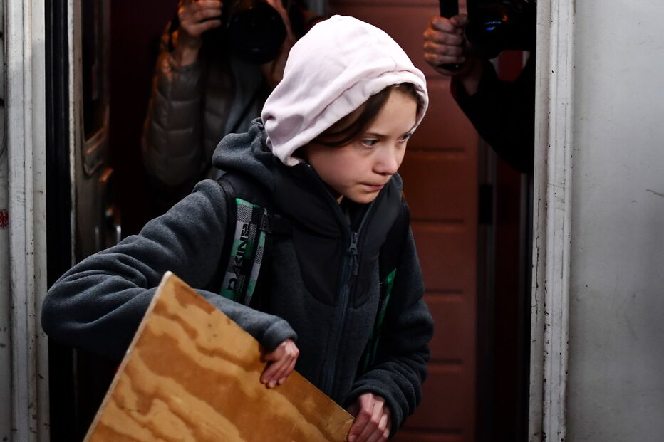 Greta Thunberg chega a Madrid