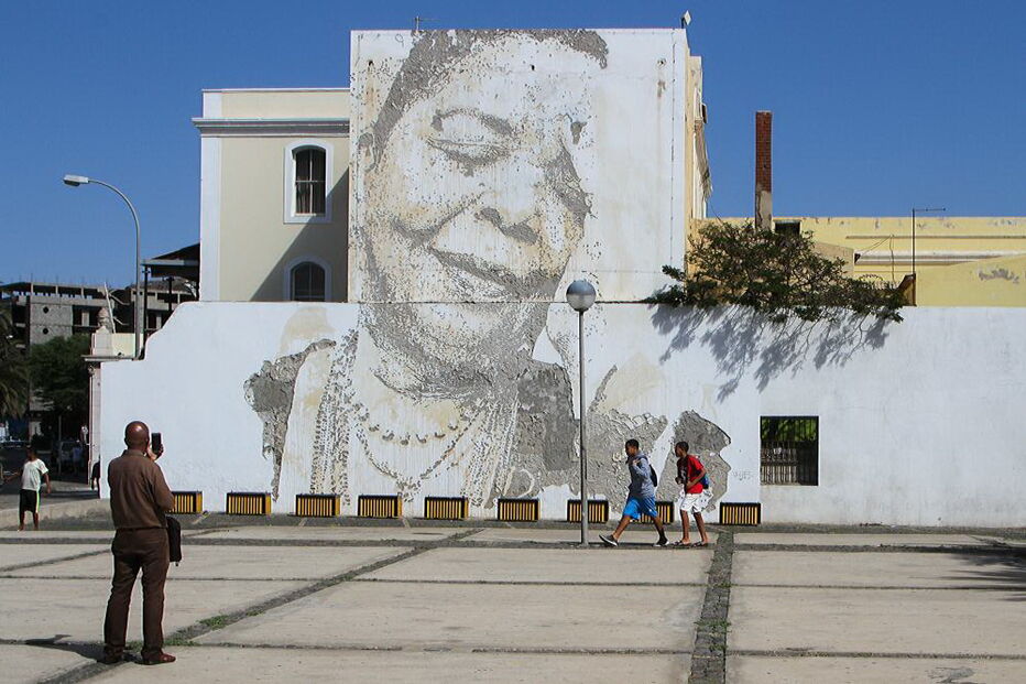 Mural de Cesária Évora