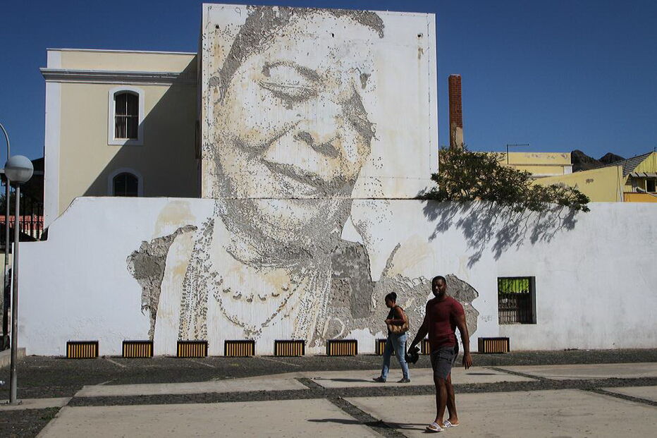 Mural de Cesária Évora