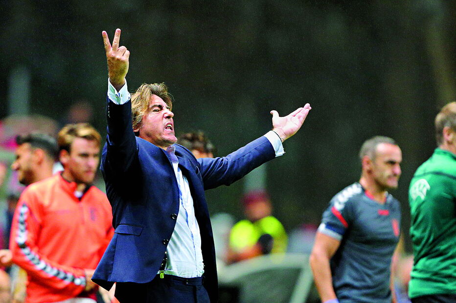 Ricardo Sá Pinto, treinador do Sp. Braga, quer garantir o primeiro lugar no Grupo K da Liga Europa