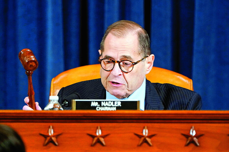 Jerrold Nadler, presidente da comissão  que aprovou as acusações contra Trump 