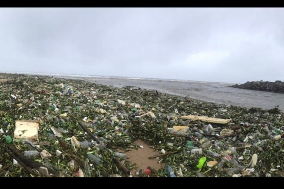 Areal da praia de Durban esta quinta-feira