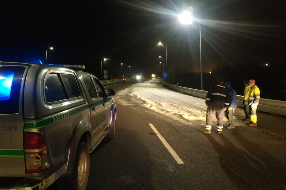 Derrame de Ureia corta trânsito no IP8 em Sines