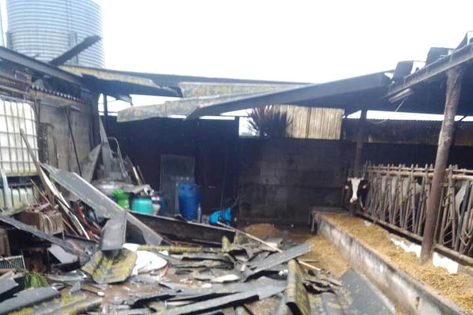 'Elsa' causa avultados prejuízos em vacarias de Vila do Conde. Veja as imagens