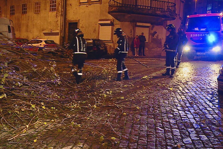 Depressão Elsa obriga bombeiros a responder a mais de 400 ocorrências durante a madrugada