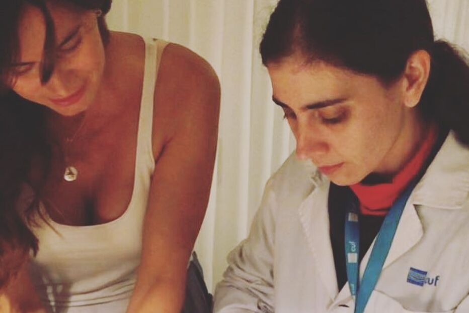 Cláudia Vieira e a bebé Caetana