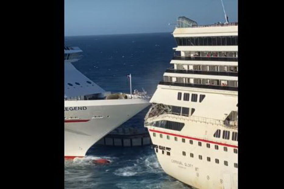 Colisão de dois navios cruzeiro faz pelo menos um ferido no México
