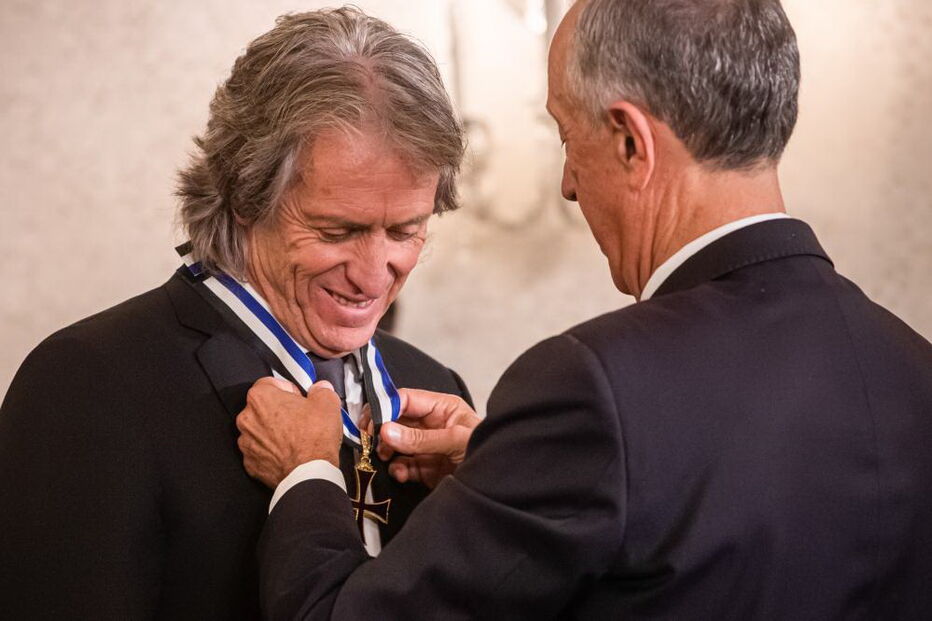 Jorge Jesus condecorado por Marcelo Rebelo de Sousa