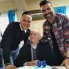 'Anjos' emocionados no 96º aniversário do avô