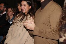 Ângelo Rodrigues com a atriz Inês Monteiro