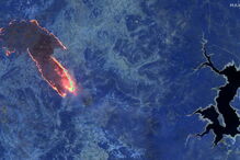 Imagens de infravermelho mostram dimensão dos incêndios na Austrália