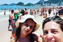 As férias de Sandra Felgueiras no Brasil
