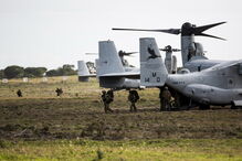 Fuzileiros portugueses e americanos treinam em Alcochete