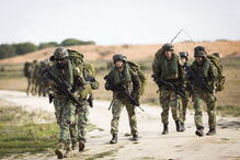 Fuzileiros portugueses e americanos treinam em Alcochete