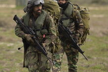 Fuzileiros portugueses e americanos treinam em Alcochete