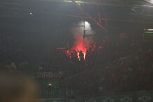 Momentos de caos nas bancadas de Alvalade