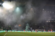 Momentos de caos nas bancadas de Alvalade