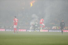 Momentos de caos nas bancadas de Alvalade	