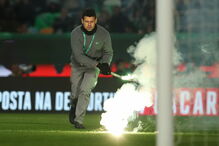 Momentos de caos nas bancadas de Alvalade	