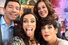 Cláudia Raia no programa '5 para a meia-noite'