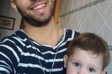 Tiago Ginga e o filho em comum com Bernardina