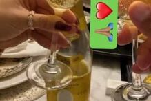 Hulk mostra jantar romântico com Camila